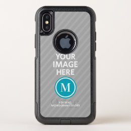 Custom Photo Monogram OtterBox Commuter iPhone X Case