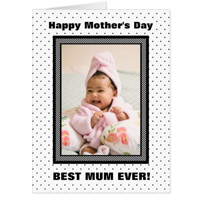 Custom Photo Mother’s Day Card for Mum (Front)