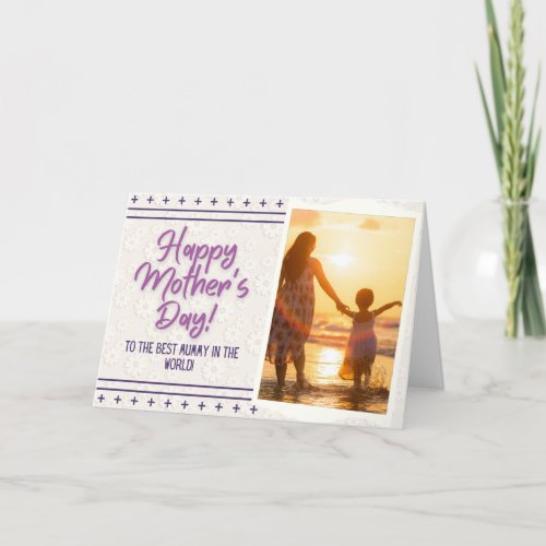Custom Photo Mothers Day Card