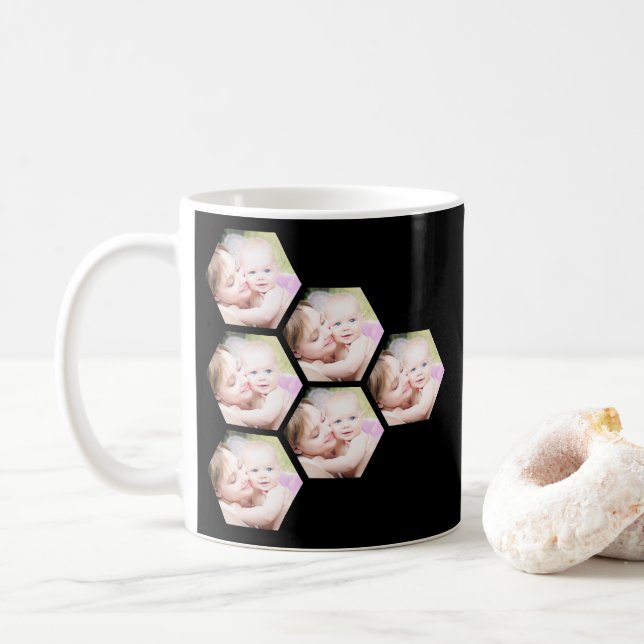 Custom photo mother's day gift coffee mug (With Donut)