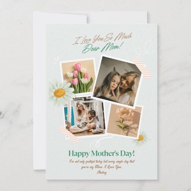 Custom Photo Mothers Day Love You Mom (Front)