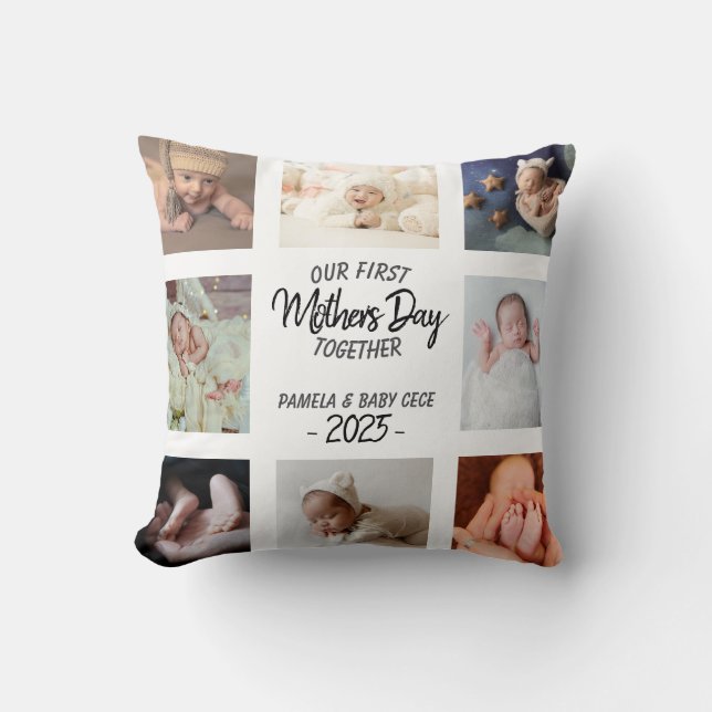 Custom Photo Mother's Day Pillow Gift (Front)