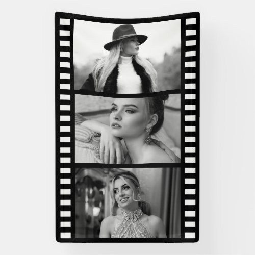 Custom Photo Movie Strip Banner, Hollywood Party Banner