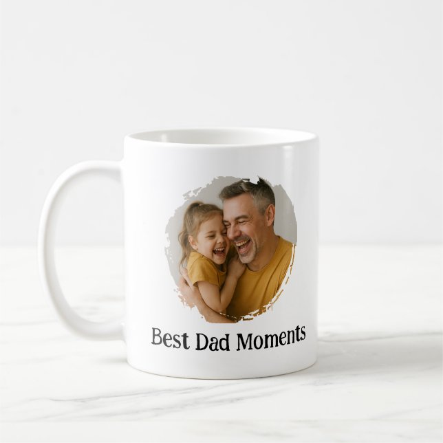 Custom Photo Mug – Best Dad Moments (Left)