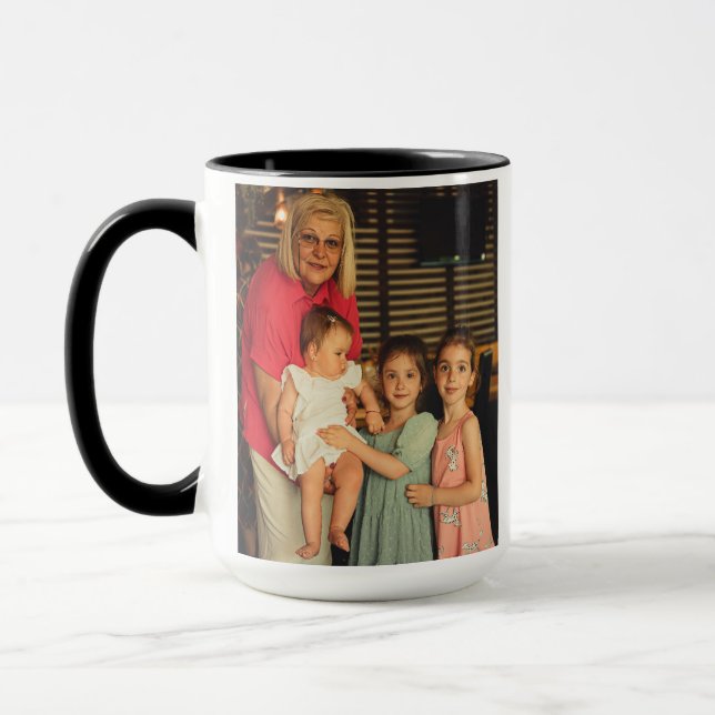 Custom Photo Mug, Mother's Day Grandma, Mom Coffee Mug (Left)