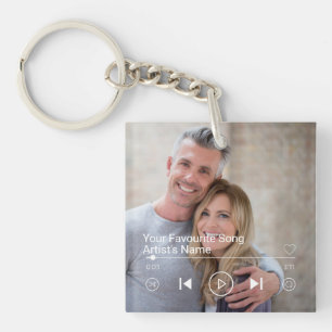 Custom Photo & Music Playlist Keychain
