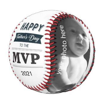 Custom Photo MVP of Father's Day Baseball