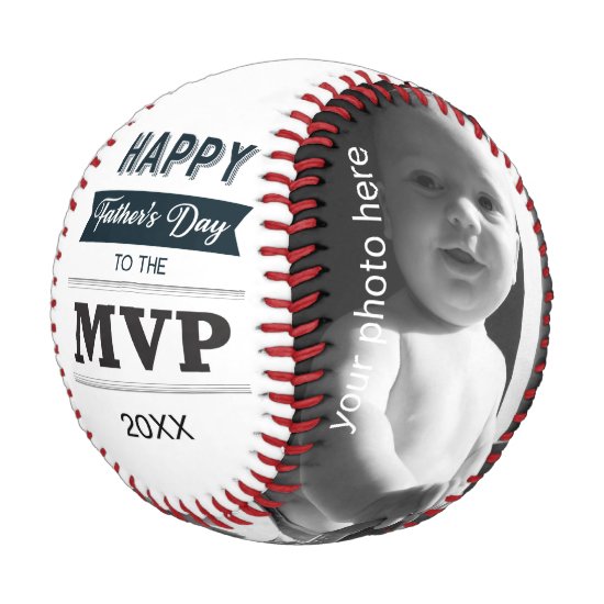 Custom Photo MVP of Father's Day Baseball