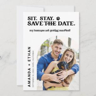 Custom Photo My Humans Are Getting Married Save The Date
