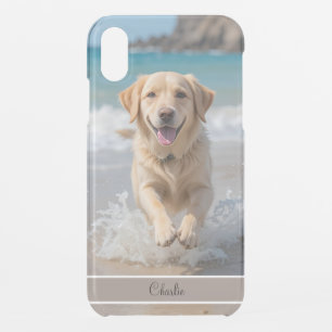 Custom Photo Name - Cuddle Your Furry Friend iPhone XR Case