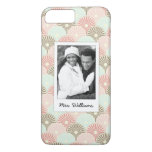 Custom Photo &amp; Name Japanese vintage pattern iPhone 8 Plus/7 Plus Case