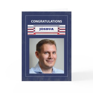 Custom Photo, Name Law Enforcement Police Graduate Card Custom Photo, Name Law Enforcement Police Graduate Card
