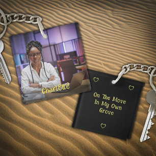 Custom Photo Name Message Personalize Keychain