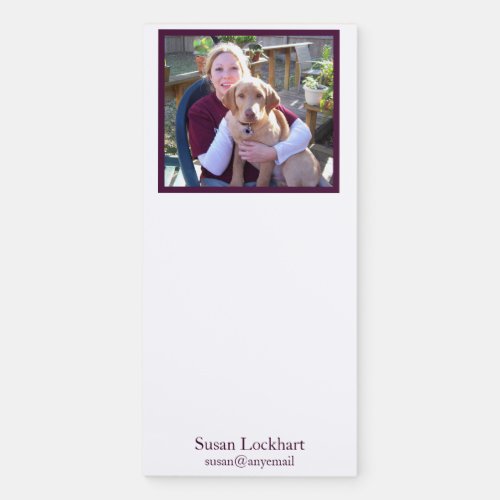 Custom Photo Name Personalized Magnetic Notepad