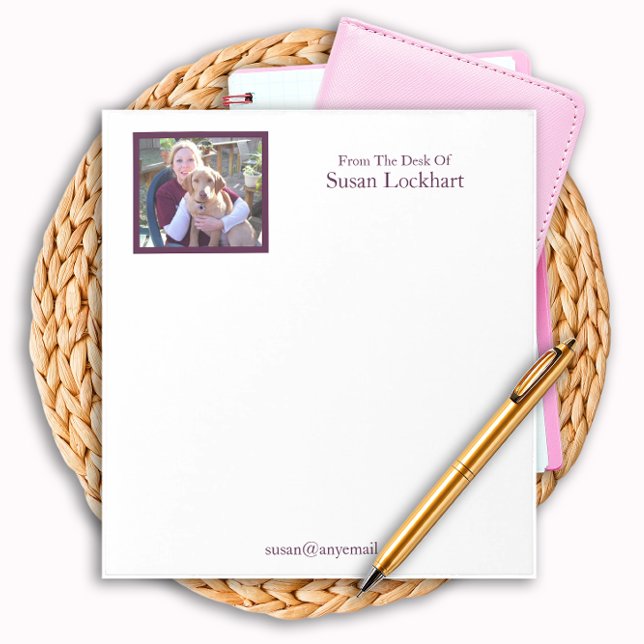 Custom Photo Name Personalized Notepad (Creator Uploaded)