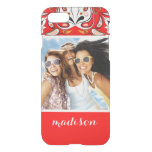 Custom Photo &amp; Name Portuguese Tile Pattern iPhone SE/8/7 Case