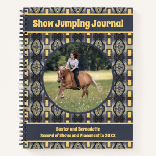 Custom Photo Name Riding Lesson Training Journal
