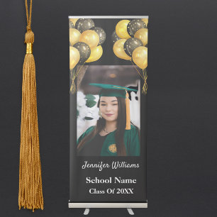 Custom Photo Name School Year Graduation 2023 Retractable Banner