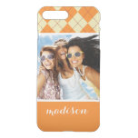 Custom Photo &amp; Name Sweater Background iPhone 8 Plus/7 Plus Case