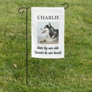 Custom Photo Name Text Memorial Dog Cat Pet Lovers Garden Flag