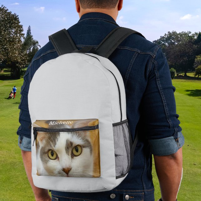 Custom Photo Name Text Personalized Printed Backpack (Creator Uploaded)