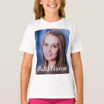 Custom Photo Name Text Personalized T-Shirt Custom Photo Name Text Personalized T-Shirt