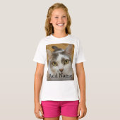 Custom Photo Name Text Personalized T-Shirt (Front Full)