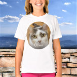 Custom Photo Name Text Personalized T-Shirt<br><div class="desc">Upload a photo, add a name or text, and easily create your personalized photo t-shirt. Click CUSTOMIZE to change the text color. You can TRANSFER this DESIGN on other Zazzle products and adjust it to fit most of the Zazzle items. You can also click CUSTOMIZE FURTHER to add, delete or...</div>