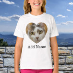 Custom Photo Name Text Personalized T-Shirt<br><div class="desc">Upload a photo, add a name or text, and easily create your personalized photo t-shirt. Click CUSTOMIZE FURTHER to change the text color. You can TRANSFER this DESIGN on other Zazzle products and adjust it to fit most of the Zazzle items. Standard Studio designs are made in high-resolution vector graphics...</div>