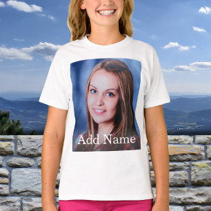 Custom Photo Name Text Personalized T-Shirt