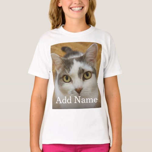 Custom Photo Name Text Personalized T_Shirt