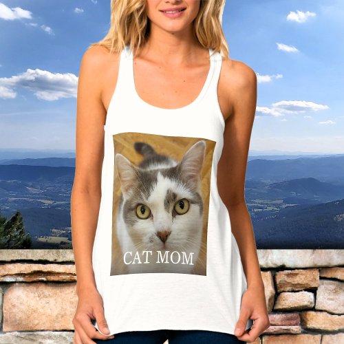 Custom Photo Name Text Personalized Womens Tank Top
