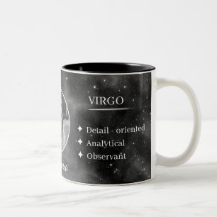 Custom Photo & Name Virgo Zodiac Coffee  Mug