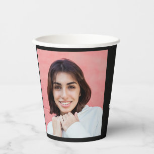 Custom photo, name, year and color Graduation Paper Cups