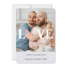 Custom Photo, Names & Dates Wedding Invitation