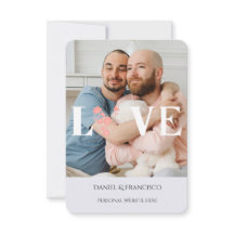 Custom Photo, Names & Dates Wedding Response Cards