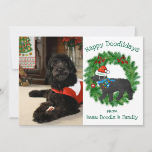Custom Photo Naughty Christmas Labradoodle