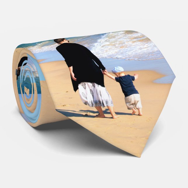 Custom Photo Neck Tie Gift Your Favorite Photos (Rolled)