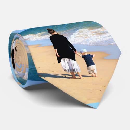 Custom Photo Neck Tie Your Design Best Mom Ever 