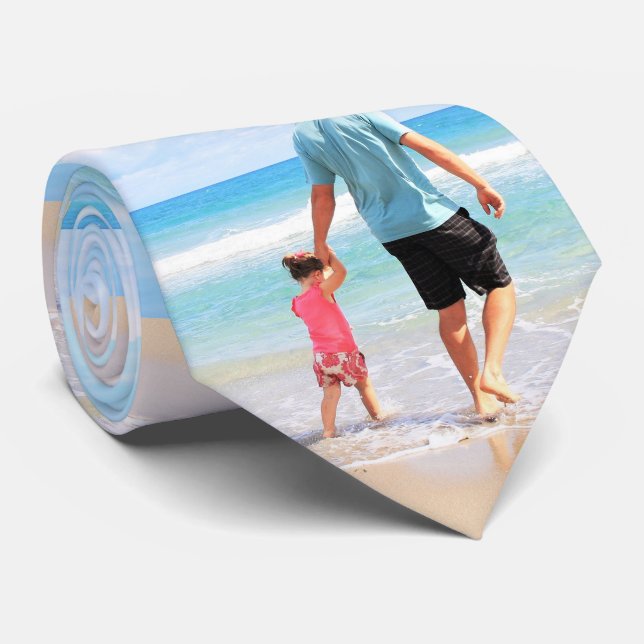 Custom Photo Neck Tie Your Favorite Photos Gift (Rolled)