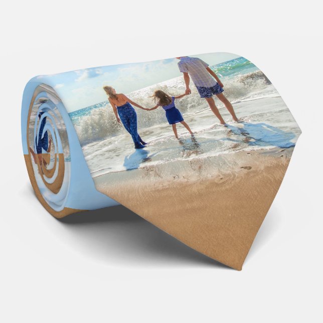 Custom Photo Neck Tie Your Own Design Personalized (Rolled)