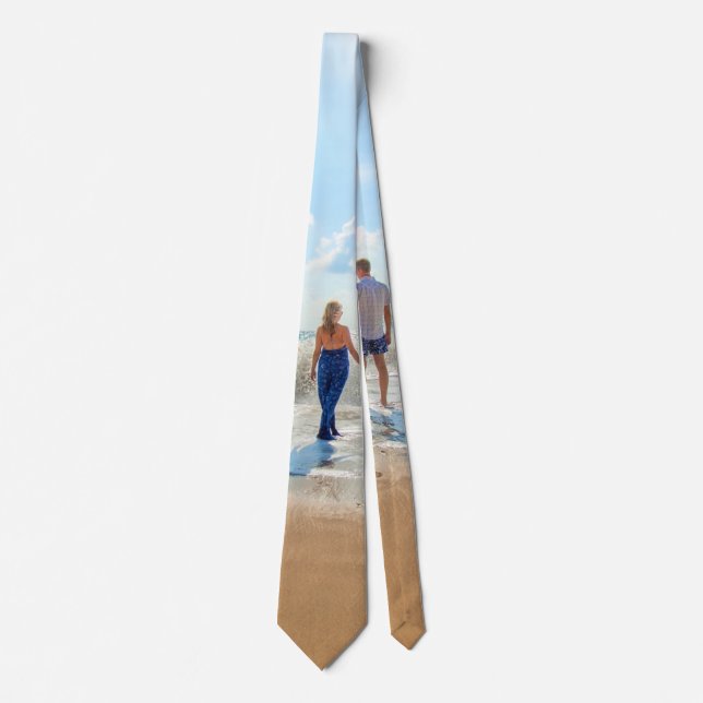 Custom Photo Neck Tie Your Romantic Design (Front)