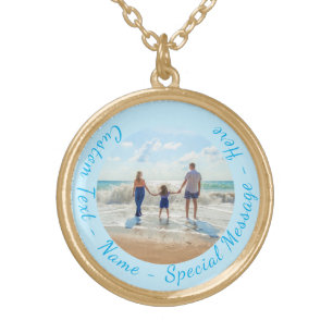 Custom Photo Necklace with Your Photos and Text
