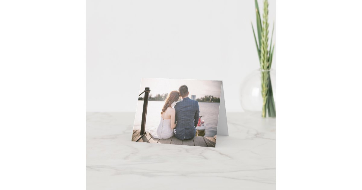 Custom Photo Note Card | Zazzle