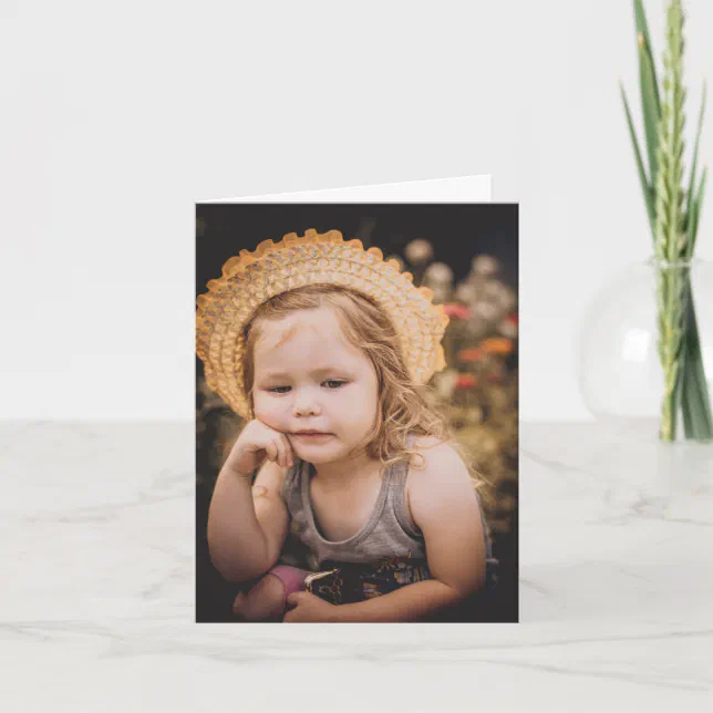 Custom Photo Note Card | Zazzle