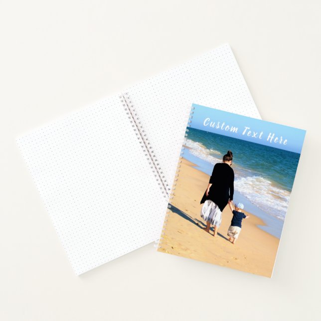 Custom Photo Notebook with Your Photos and Text (Inside)