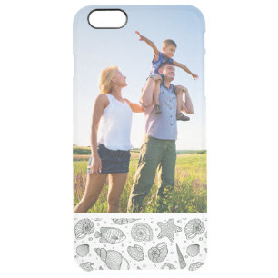 Custom Photo Ocean Inhabitants Pattern 3 Clear iPhone 6 Plus Case
