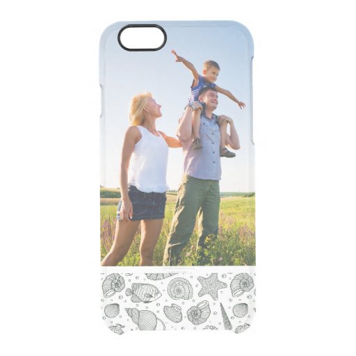 Custom Photo Ocean Inhabitants Pattern 3 Clear iPhone 6/6S Case