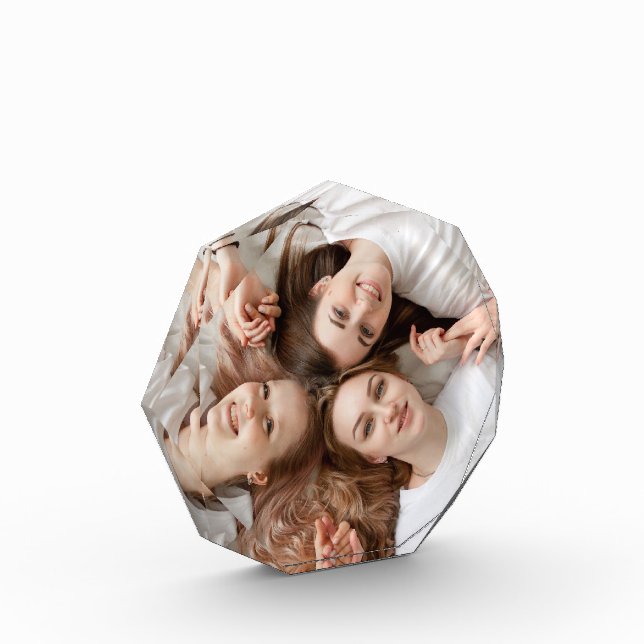 Custom Photo Octagonal Block – Personalized Gift (Left)
