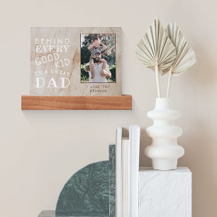 Custom Photo Of Great Dad With Kid Picture Ledge